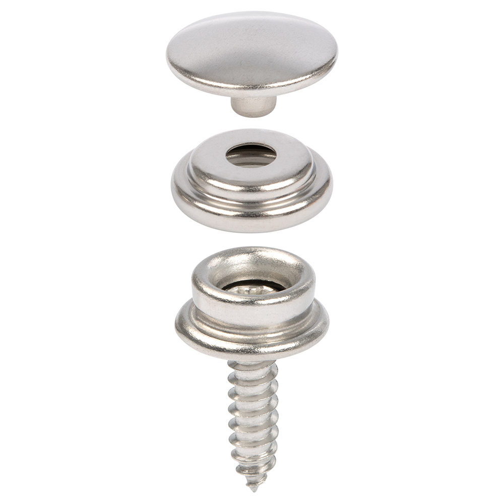 Sockets Marine Grade Screw Set Screw Studs Boat Cover Press Snap Fastener Screw 5/8 Inches Snap Button Screw Stainless Steel Snaps Caps 