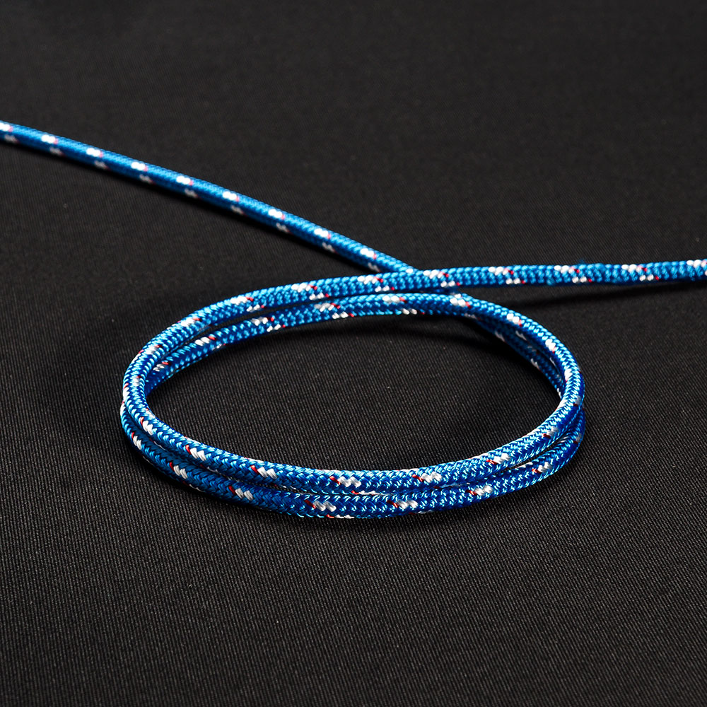 Double Braid Polyester safety winch rigging line 7/16x75 feet blue 