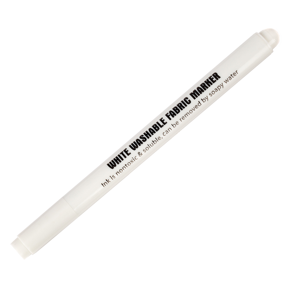  Fabric and Laundry Permanent Marker Pen White - Perfect For  School Clothes and Sports Kit (White)