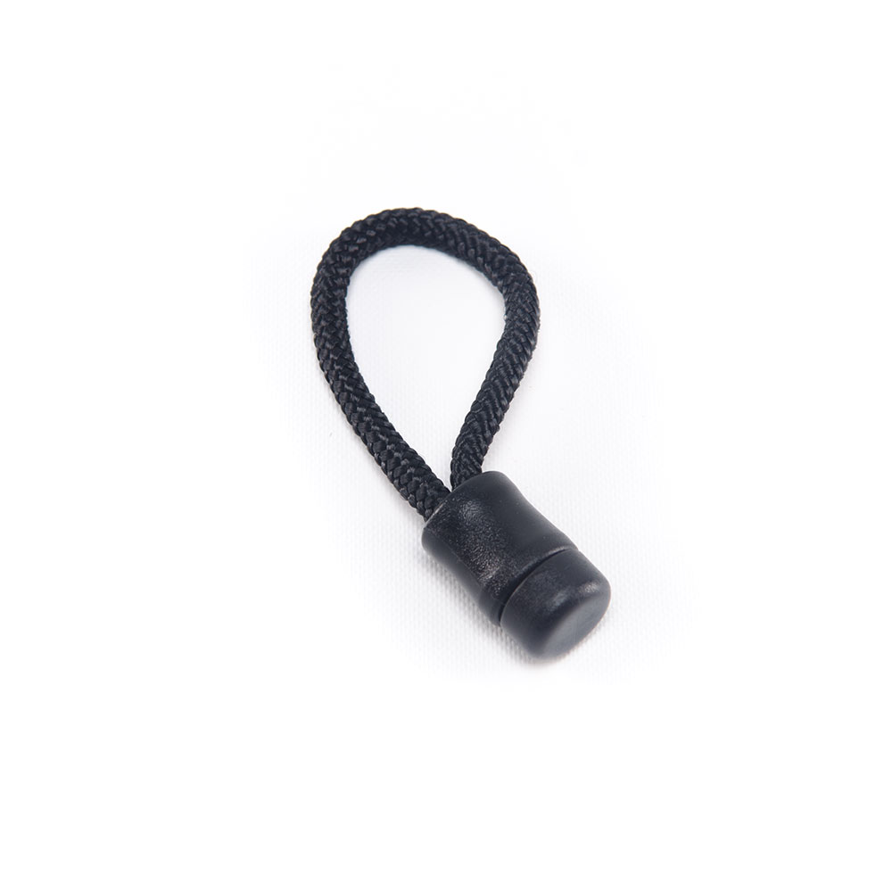 Zipper Pull Tab Black (10 pack)